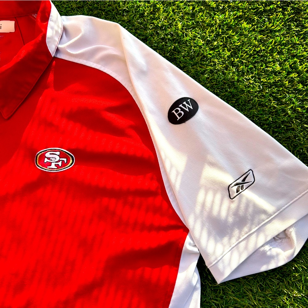 San Francisco 49ers Reebok Polo with Bill Walsh Patch
